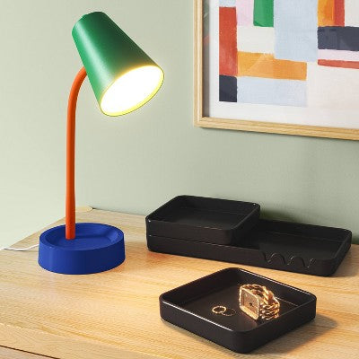 Task Table Lamp Green/Blue/Orange Color Block - Room Essentials