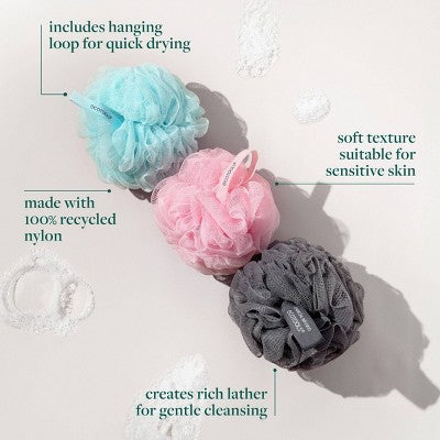 EcoTools Delicate EcoPouf Bath Sponge - Pastel Orange