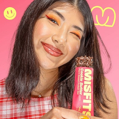 Misfits Plant Based Cookie Butter Protein Bar - 15g Protein - 7.1oz/4pk