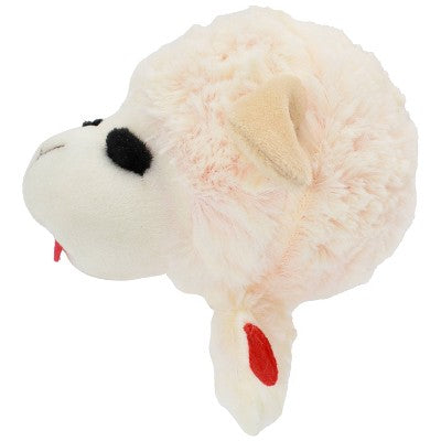 Multipet 5" Lamb Chop Knobby Noggins Dog Interactive Plush Toy