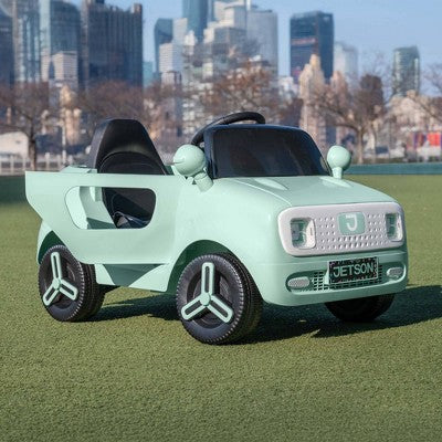 Jetson Mako Electric Motor Assist Ride-On Push Car - Green: Remote Control, Charger Included (LOCAL PICKUP ONLY)