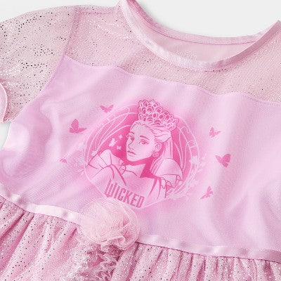 Girls' Wicked Glinda Fantasy NightGown - Pink XS