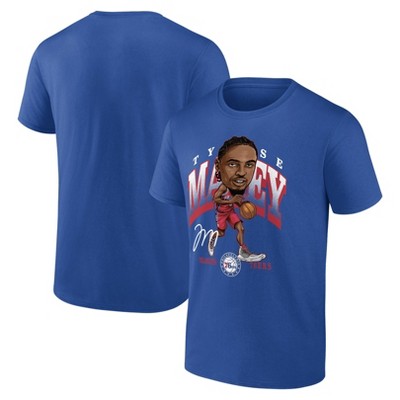 NBA Philadelphia 76ers Men's Tyrese Maxey Caricature T-Shirt - XXL