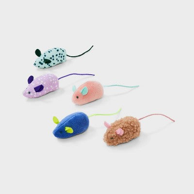 Skitters Mice Cat Toy Set - 5pk - Boots & Barkley (LOCAL PICKUP ONLY)