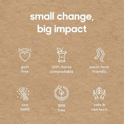 Compostic 100% Compostable Snack Bags - 50ct