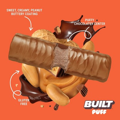 Built Bar Puff Peanut Butter Cup Protein Bars - 17g Protein - 1.41oz/4ct