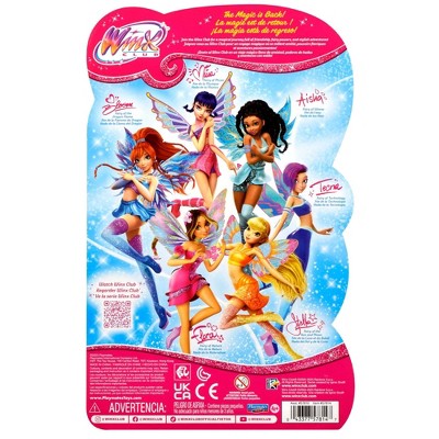 Winx Club Tecna Fairy 10.5" Fashion Doll with Glitter Outfit and Removable Wings