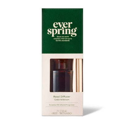 Liquid Reed Diffuser - Cedar & Balsam - 2 fl oz - Everspring