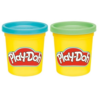 Play-Doh Mint Green and Bright Blue 2-Pack 3oz Cans Basket Stuffers Ages 2 and Up