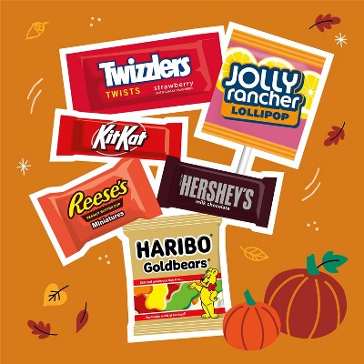 HERSHEY'S Chocolate and Sweets Assorted Halloween Candy Miniatures - 31.55oz/100pc