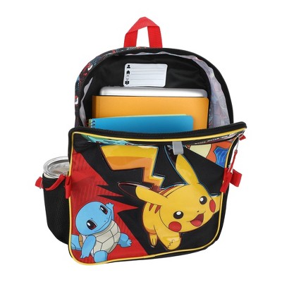 Pokemon Kids' 16" Backpack 5pc Set - Black