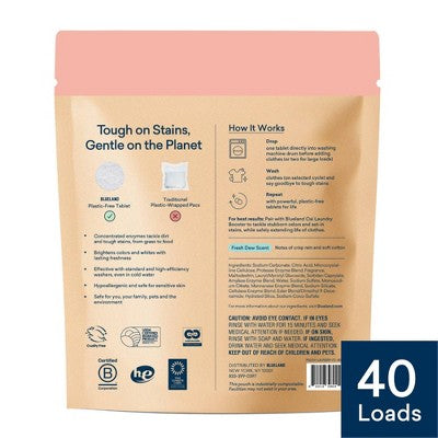 Blueland Fresh Dew Laundry Detergent Tablets - 40ct