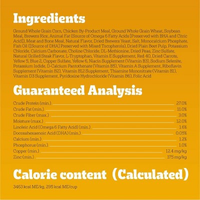 Pedigree Grilled Vegetable, Steak, Beef and Red Meat Flavor Puppy Dry Dog Food - 14lbs (LOCAL PICKUP ONLY)