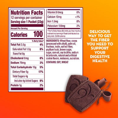 Metamucil Fiber Thins Multi-Symptom Relief Chewables - Chocolate - 12ct