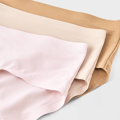 Girls' 3pk Bonded Microfiber Underwear - art class Pink/Neutrals M
