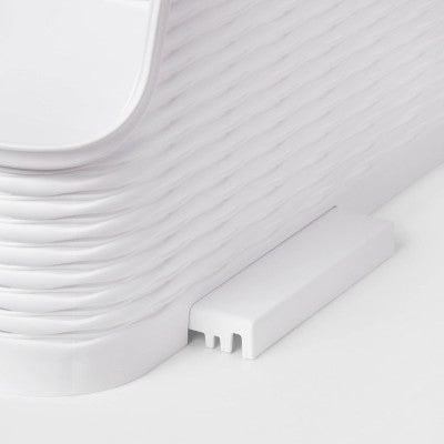 Wave Open Front Bin White - Brightroom: Stackable, 21L Capacity, Fits 13" Cube Storage System