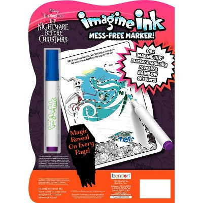 Nightmare Before Christmas Shaped Imagine Ink Book