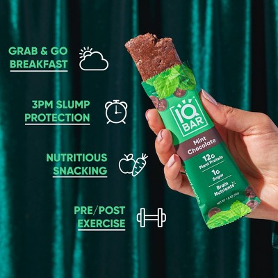 IQBAR Mint Chocolate Protein Bars - 6.4oz/4ct