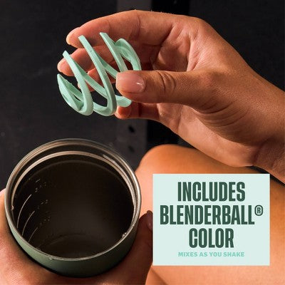BlenderBottle 24oz Stainless Steel Strada Straw Tumbler - Sage Green
