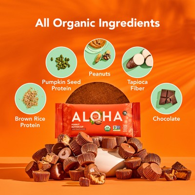 ALOHA Peanut Butter Cup Protein Bars - 9.88oz/5ct