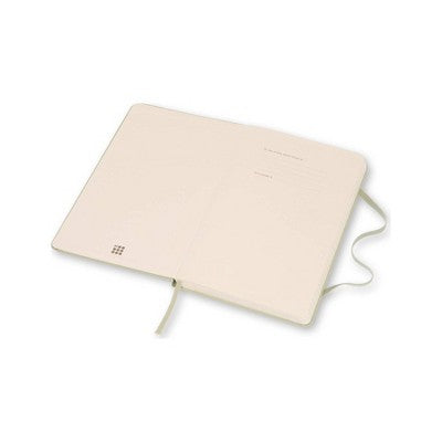 Moleskine 240pg Ruled Notebook Large Hardcover Light Green: 5x8.25", Journal, Acid-Free, Elastic Closure, Pocket