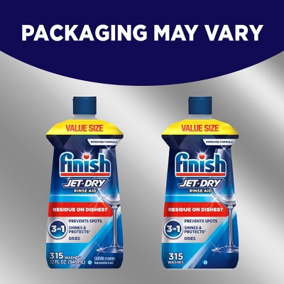 Finish Jet-Dry Rinse Aid Dishwasher Rinse and Drying Agent - 32oz