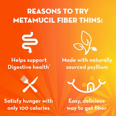 Metamucil Fiber Thins Multi-Symptom Relief Chewables - Chocolate - 12ct