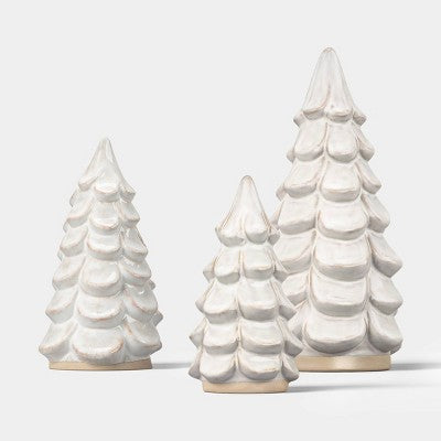 Medium Ceramic Christmas Tree Ivory - Threshold