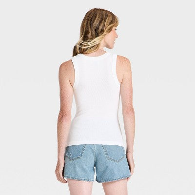 Women's Iconic Crew Tank Top - Universal Thread White S
