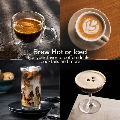 DeLonghi Dedica Duo Espresso and Cold Brew Machine with Milk Frother for Hot & Iced Coffee, Cappuccinos, Lattes & More Rose
