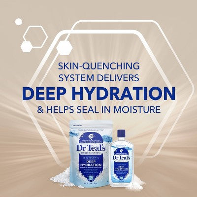 Dr Teal's Skin Renewal Deep Hydration Blended Salt Soak - 2.25 lb: Resealable Bag, For Normal Skin