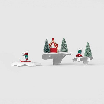 3ct Ski Chalet with Skiing Mice Christmas Tree Decor Ornament - Wondershop