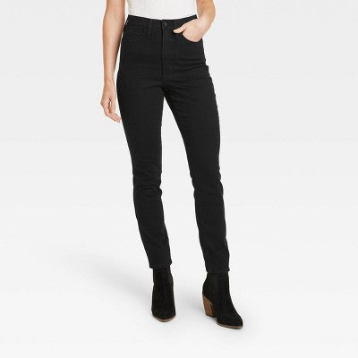 Women's High-Rise Skinny Jeans Universal Thread Black 16 Short