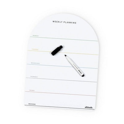 Altitude Boards Dry Erase with Marker Rainbow Weekly