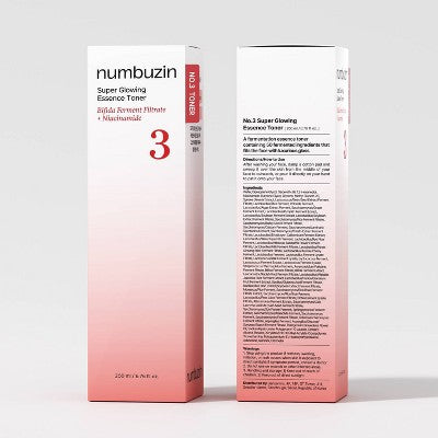 numbuzin No.3 Super Glowing Essence Face Toner - 6.76 fl oz