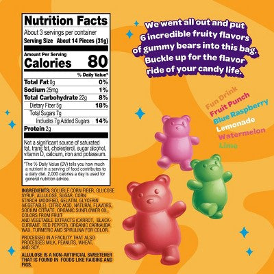 JOYRIDE Gummy Bears Candy - 3.5oz