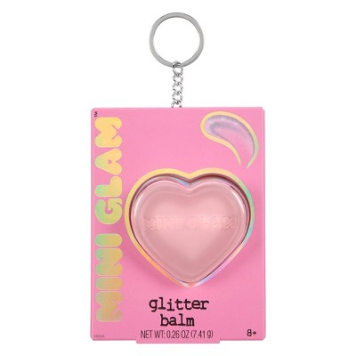 Mini Glam Cosmetics - Heart Glitter Balm Pink