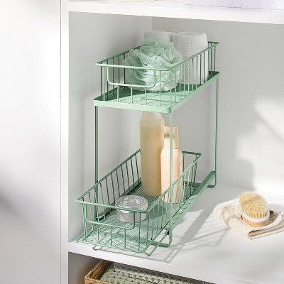 2 Tier Slide Out Green - Brightroom
