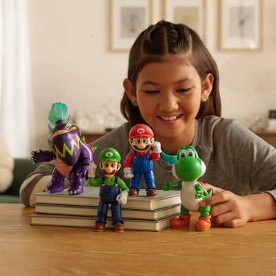 The Super Mario Galaxy Movie - 5" Figure Multi-Pack - Mario, Yoshi and exclusive Wonder Bowser Jr. and Luigi Figures
