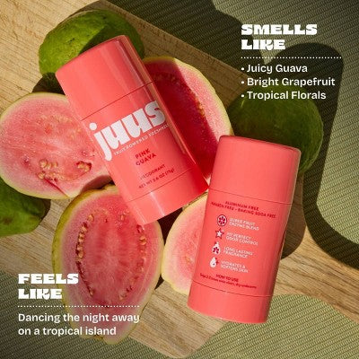 Juus Aluminum-Free Serum Deodorant Stick - Pink Guava - 2.6oz