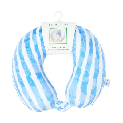 Skinnydip Travel Neck Pillow - Blue Stripe