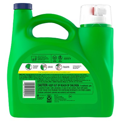 Gain Waterfall Delight Plus Liquid Laundry Detergents 75 Loads - 99oz: Cold Water Detergent, Spill-Resistant Lid