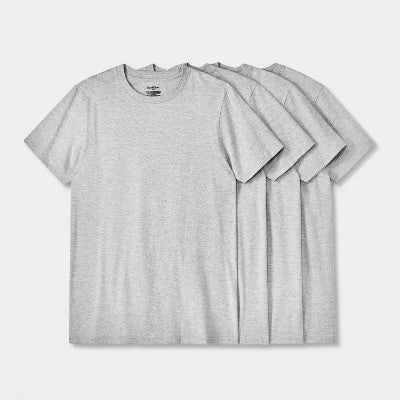Men's Short Sleeve Crew Neck T-Shirt - Goodfellow & Co Heathered Gray XL