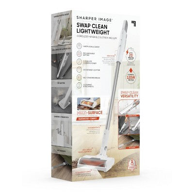 Sharper Image Swap Clean Lightweight Cordless Handheld & Stick Vacuum Gray (LOCAL PICKUP ONLY)