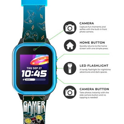 PlayZoom 4 Kids Smartwatch with Camera - Gamer Blue