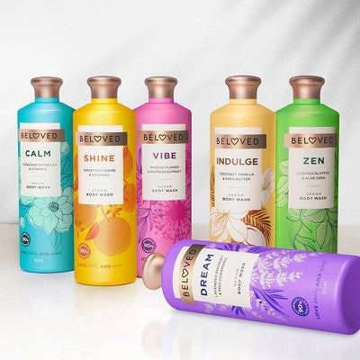 Beloved Calm Vegan Body Wash with Turquoise Water Lily & Vitamin E - 18 fl oz