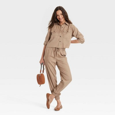 Women's High-Rise Joggers - Universal Thread Tan XS