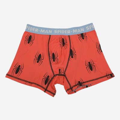 Men's Spiderman Boxer Briefs 2pk - Off-White/Orange L