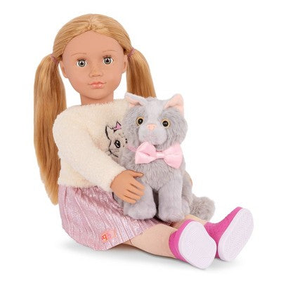 Our Generation Sheela & Sammy 18'' Pet and Kitten Doll