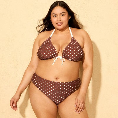 Women's Mid-Rise High Leg Cheeky Coverage Bikini Bottom X(14-16)